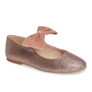 Ruby & Bloom Mary Jane Bow Flat Pink/Multi Glitter